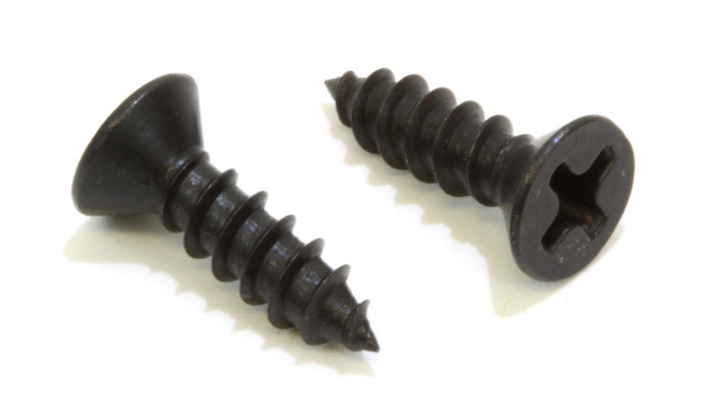Bolt Dropper Black Oxide Coated Stainless Screw - Flat Head Phillips Wood Screws - Small Screw Hardware Suitable for Cabinet - Corrosion-Resistant Fasteners (25 Pack of 6 X 1/2) - Image 1